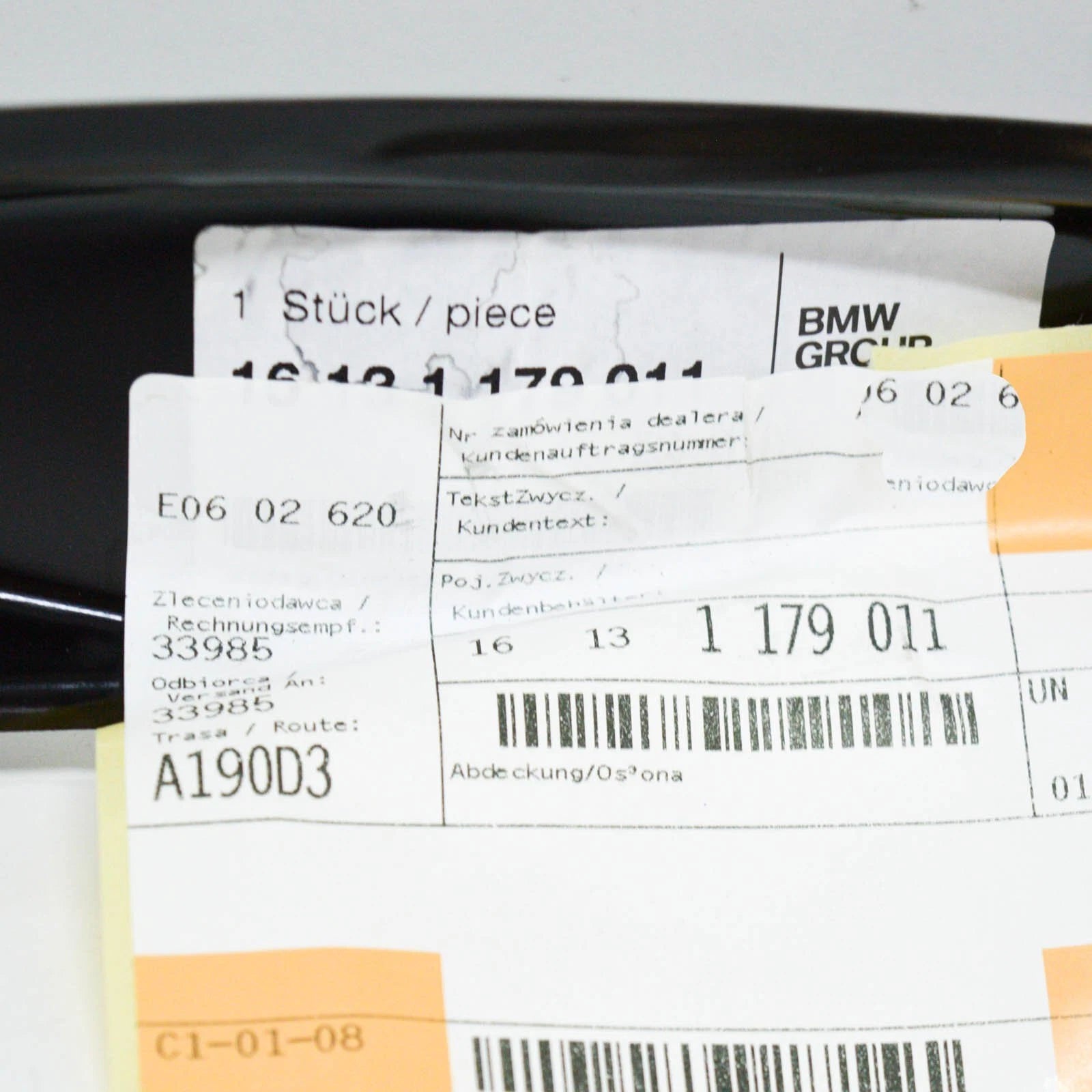 NEW BMW 3 E30 FUEL BREATHER LINE COVER 316 1.8 PETROL 16131179011 ORIGINAL