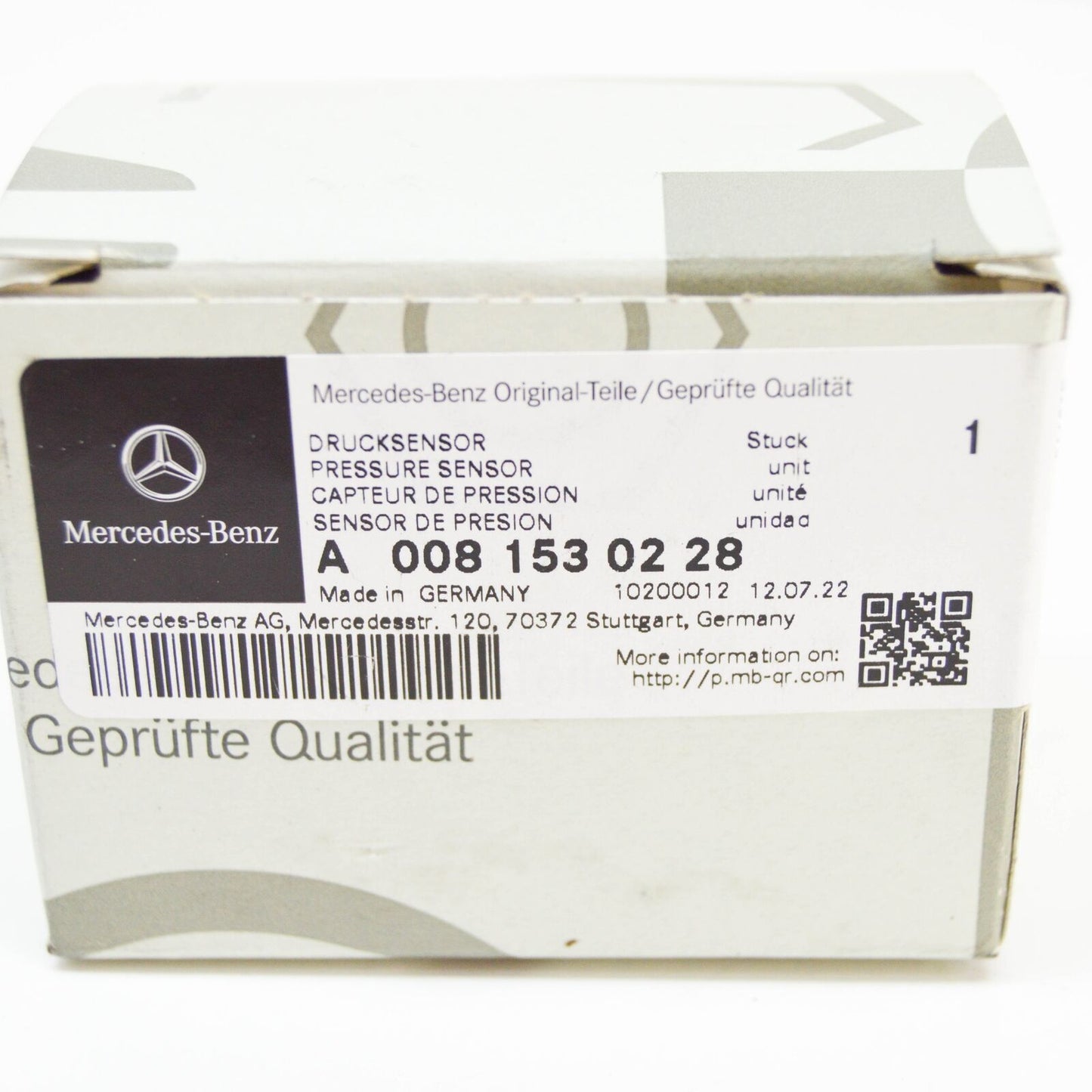 NEW MERCEDES-BENZ C W204 VACUUM SYSTEM PRESSURE SENSOR A0081530228 ORIGINAL