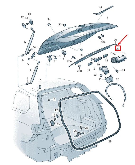 NEW VW TOURAN 5T REAR BOOT LOCK SERVOMOTOR 5TA827887C