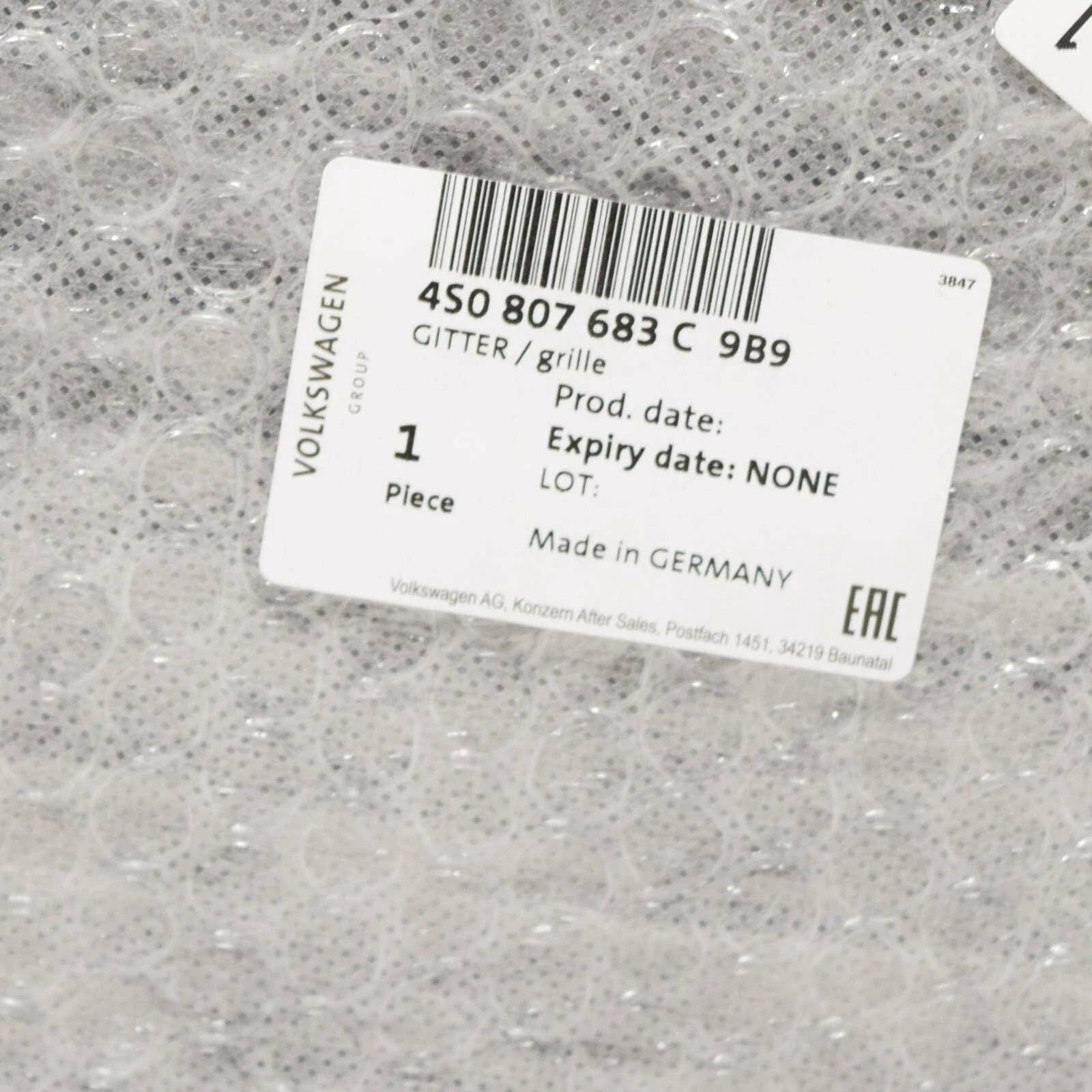 NEW AUDI R8 4S FRONT BUMPER LEFT GRILLE 4S0807683C9B9