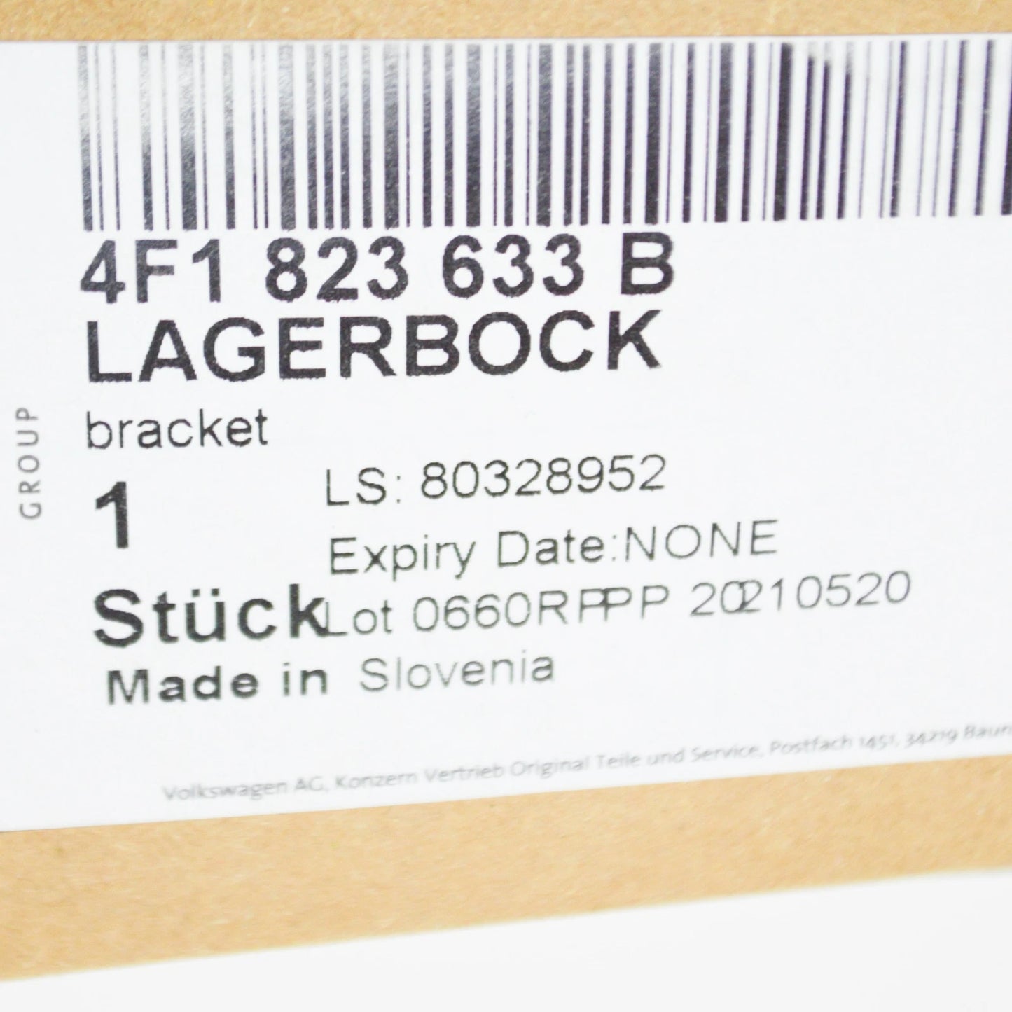 NEW AUDI A6 C6 BONNET RELEASE HANDLE BRACKET LHD 4F1823633B ORIGINAL