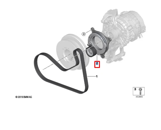 NEW BMW 3 G20 DRIVE BELT TENSIONER 11287952899 7952899 ORIGINAL