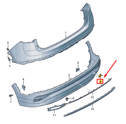 new vw taigo cs rear bumper tow eye cover 2g78074419b9 original