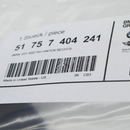 NEW BMW X3 F25 REAR UNDERSHIELD 51757404241 7404241 ORIGINAL