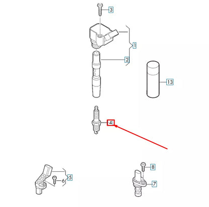 NEW AUDI A4 B9 SPARK PLUG 06M905606F