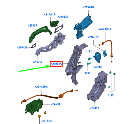 new ford kuga mk1 c394 rear right door lock support bracket 1674374 original