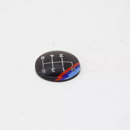 NEW BMW 8 E31 6 MANUAL SPEED GEAR SHIFT M EMBLEM 25111221825 ORIGINAL
