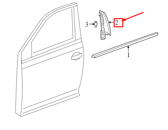 new vw jetta mk7 front left lower door mirror trim 17a837901a9b9 original