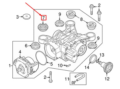 NEW AUDI A3 SPORTBACK 8P REAR MOUNT REAR BUSHING 1K0599438A ORIGINAL