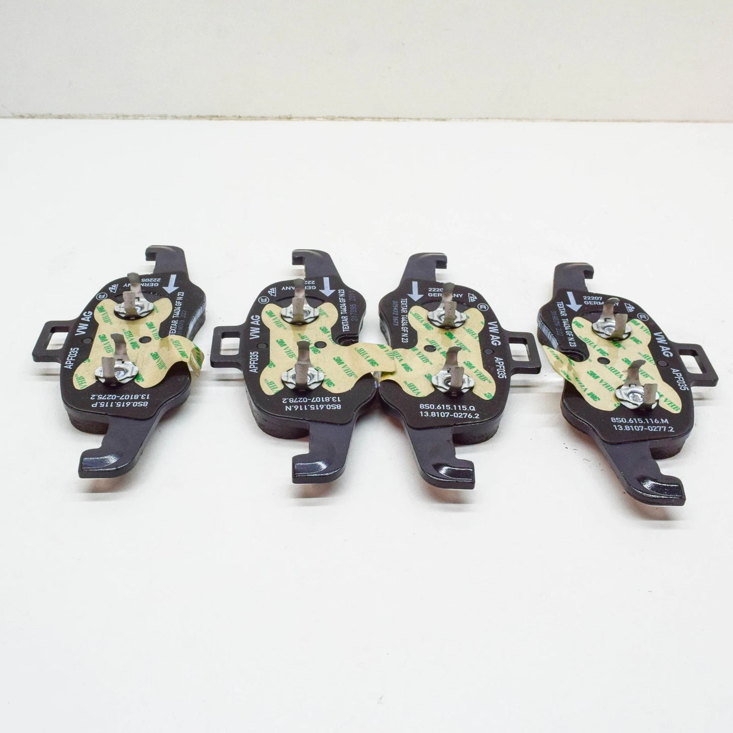 NEW AUDI TT MK3 FV FRONT WHEEL BRAKE PADS SET 8S0698151G ORIGINAL