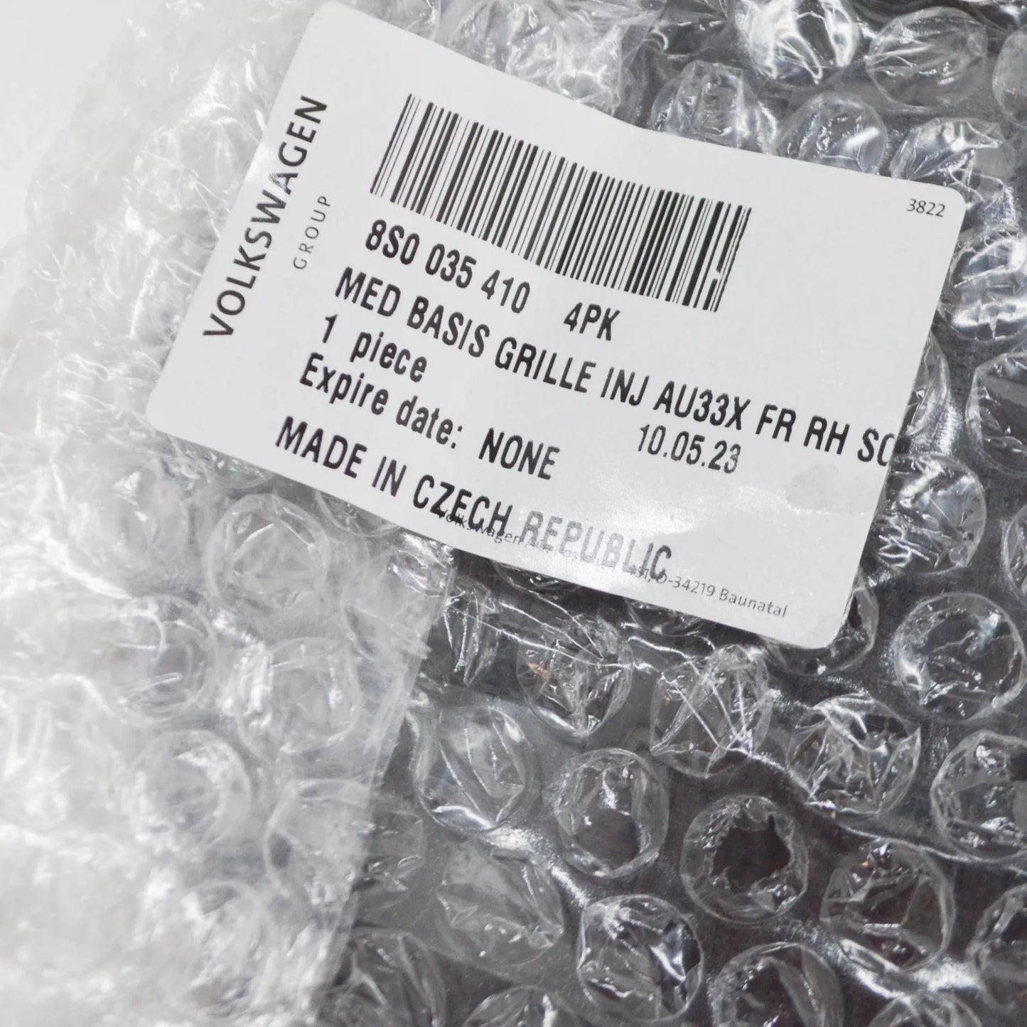 NEW AUDI TT FV REAR RIGHT LOUDSPEAKER TRIM 8S00354104PK 8S0035410 4PK ORIGINAL