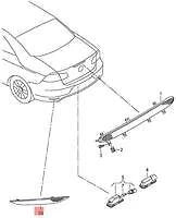 NEW VOLKSWAGEN GOLF MK7 REAR BUMPER LEFT REFLECTOR 5G9945105