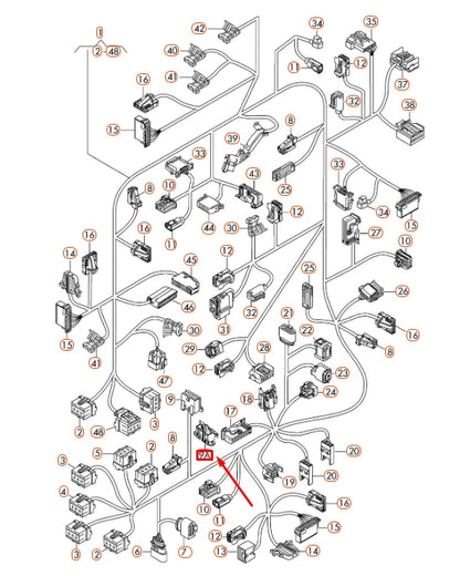 NEW AUDI A6 C7 DIAGNOSIS PLUG MOUNTING 6N0972559