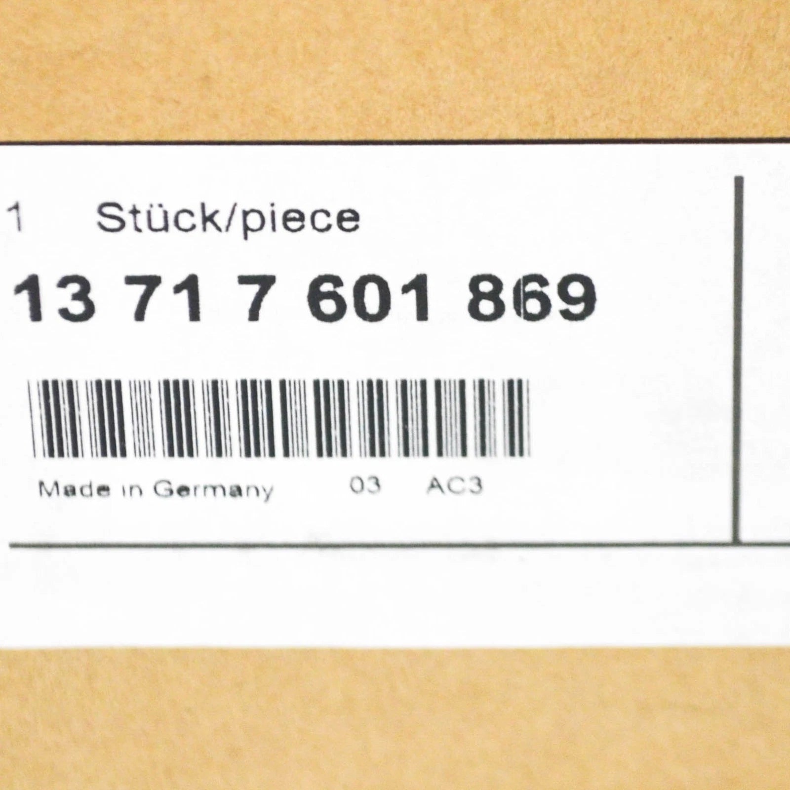 NEW BMW X3 F25 INTAKE AIR DUCT 7601869 13717601869 2013 ORIGINAL