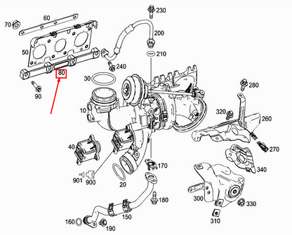 new mercedes-benz c coupe c205 cylinder head terminal strip a2761410142 original