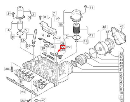 new audi a4 b9 avant gearbox valve body gasket 0ck325445 original