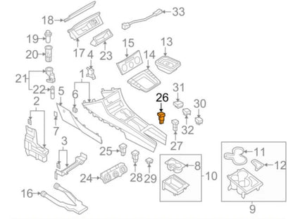 NEW VOLKSWAGEN PASSAT B6 TYRE PRESSURE WARNING BUTTON 3C0927121DREH