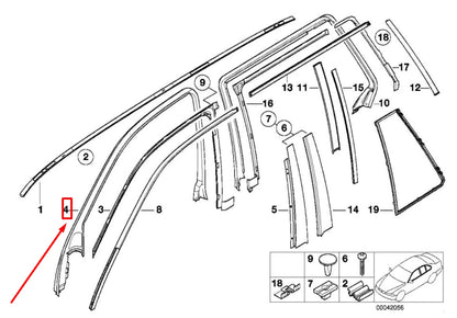 NEW BMW 5 E39 FRONT RIGHT DOOR COVER WITH SWITCH 51328183732 8183732 ORIGINAL