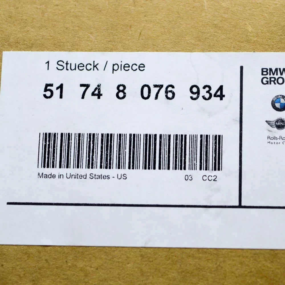 NEW BMW X5 F95 FRONT RIGHT INTERCOOLER AIR GUIDE DUCT 51748076934 2021 ORIGINAL
