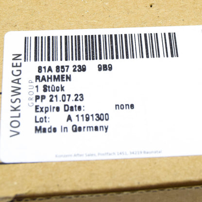 NEW AUDI Q2 GA LEFT EXTERIOR MIRROR FRAME 81A8572399B9 ORIGINAL