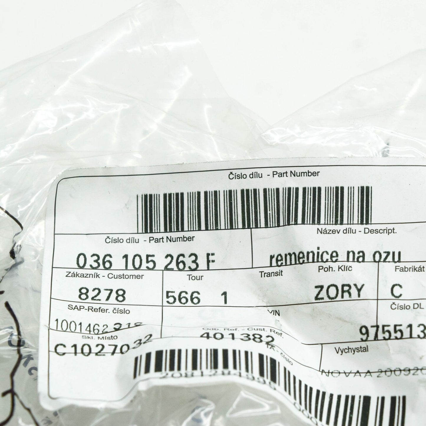 NEW VW BEETLE 9C CRANKSHAFT TOOTHED BELT PULLEY 036105263F ORIGINAL