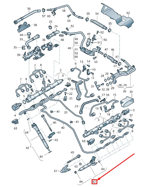 NEW AUDI Q8 4MN FUEL INJECTOR 057130277BJ ORIGINAL