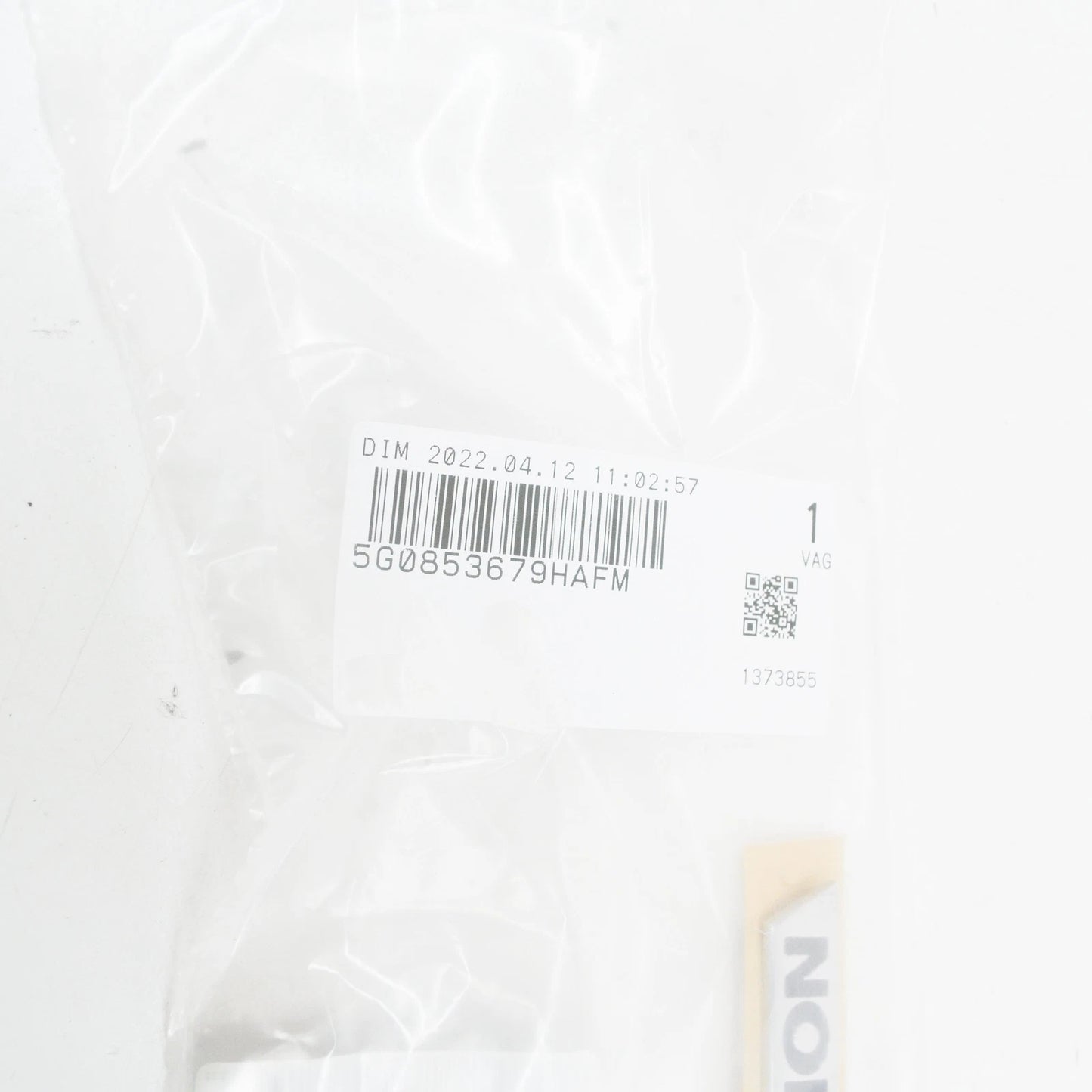 NEW VOLKSWAGEN GOLF MK7 5G BLUEMOTION BADGE STICKER 5G0853679H AFM ORIGINAL