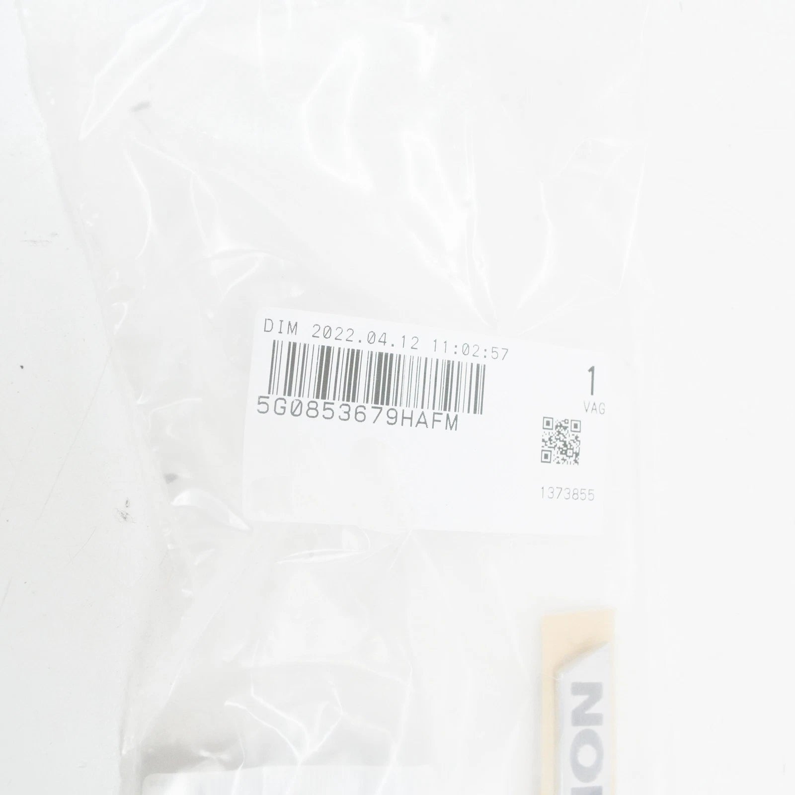 NEW VOLKSWAGEN GOLF MK7 5G BLUEMOTION BADGE STICKER 5G0853679H AFM ORIGINAL