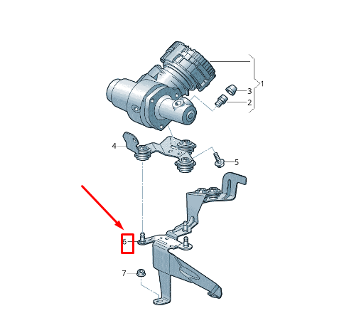 NEW AUDI A8 4N PRESSURE ACCUMULATOR BRACKET LHD 4N1614143F ORIGINAL