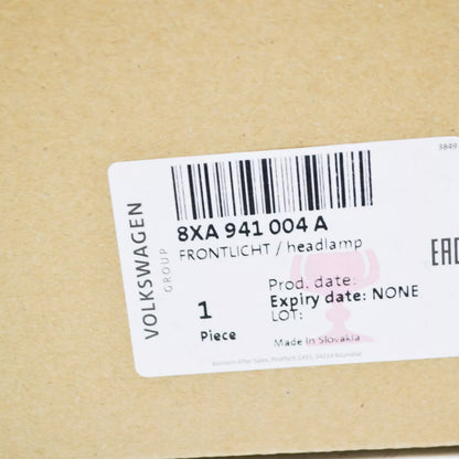 NEW AUDI A1 8X FRONT RIGHT HEADLIGHT RHD 8XA941004A ORIGINAL