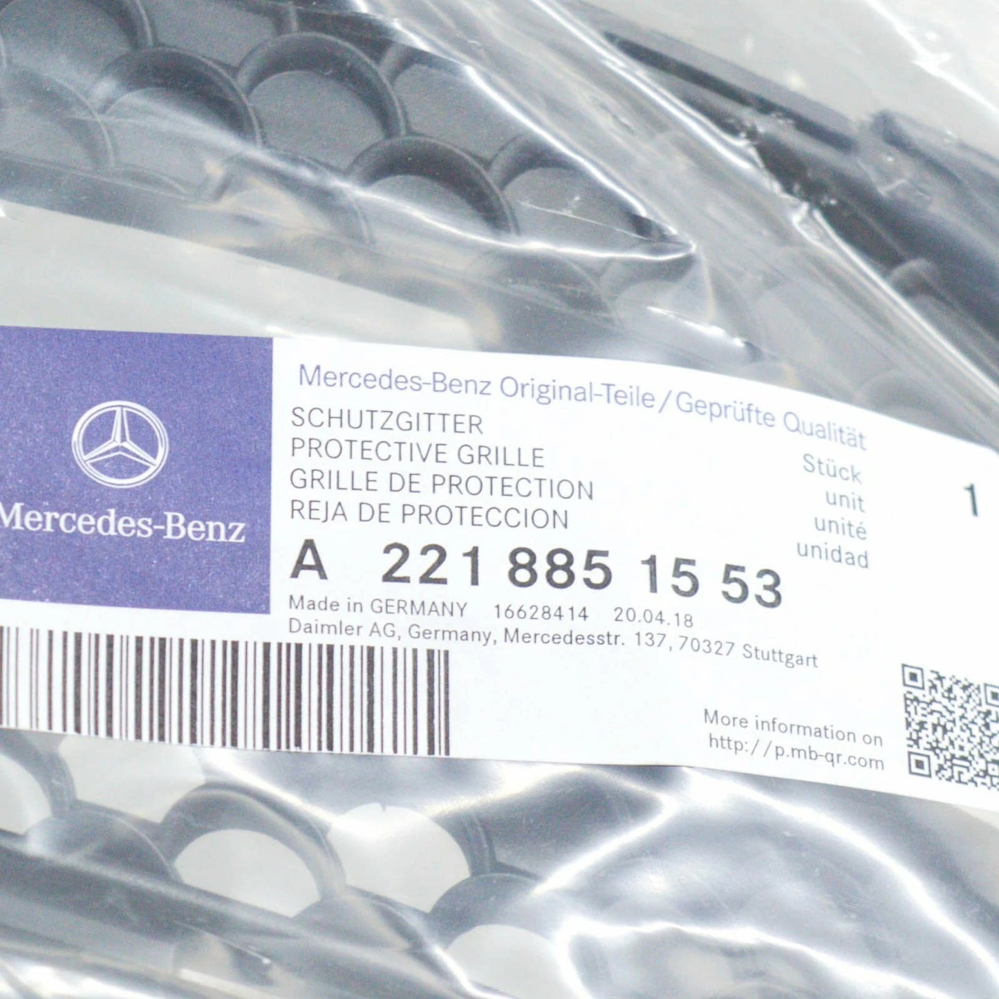 NEW MERCEDES-BENZ S-CLASS W221 FRONT BUMPER LEFT GRILLE A2218851553 2011