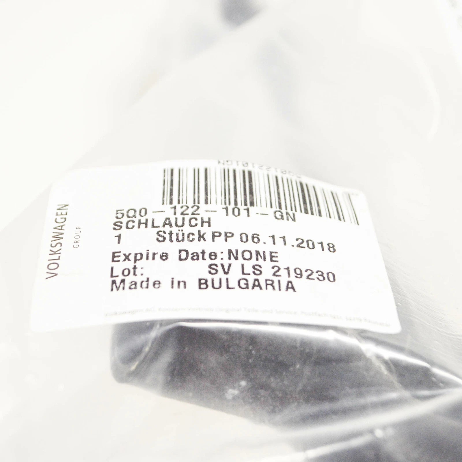 NEW VOLKSWAGEN GOLF MK7 COOLANT RADIATOR PIPE HOSE 5Q0122101GN