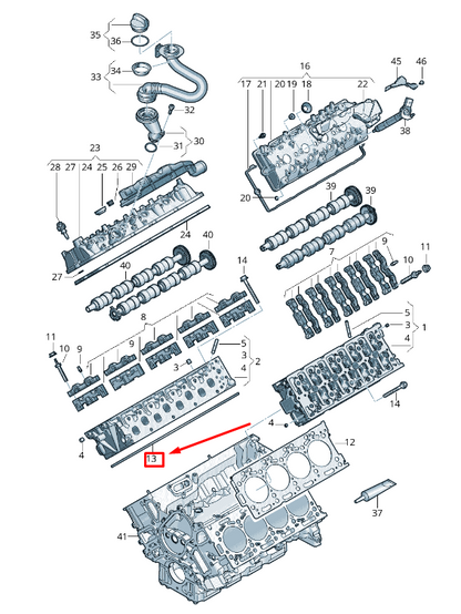 new audi a8 4n engine cylinder head gasket 057103383kp original