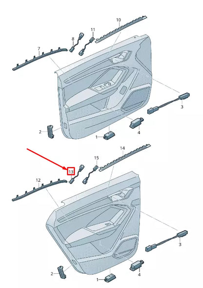 NEW AUDI Q3 F3 RIGHT DOOR COURTESY LIGHT 83A947356K