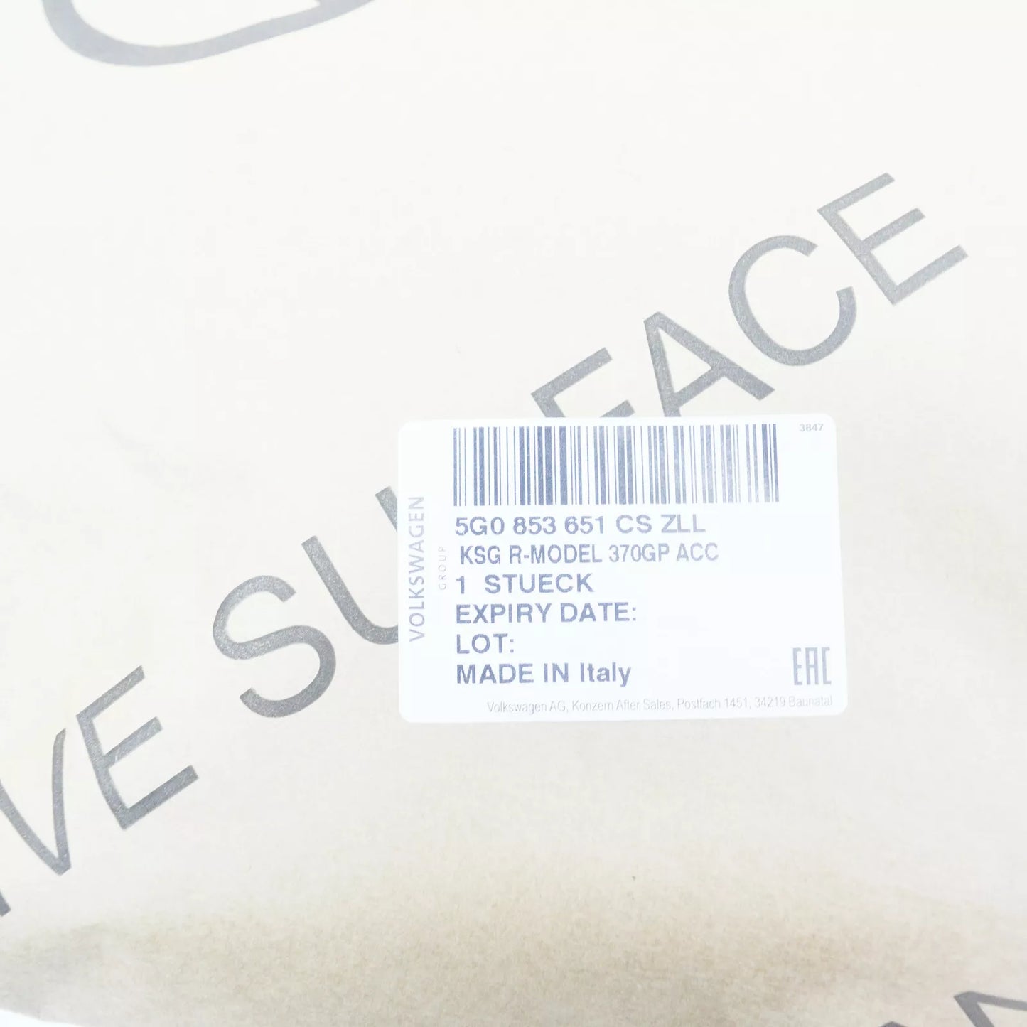 NEW VOLKSWAGEN GOLF MK7 R RADIATOR GRILLE 5G0853651CSZLL ORIGINAL