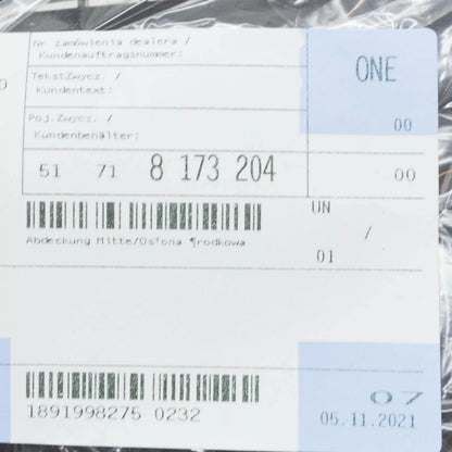 NEW BMW 3 COMPACT E36 REAR CENTER SEAT BELT COVER 51718173204 8173204 ORIGINAL