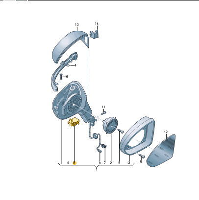 new volkswagen golf mk8 cd1 front right entry lighting lhd 5h1945302b original