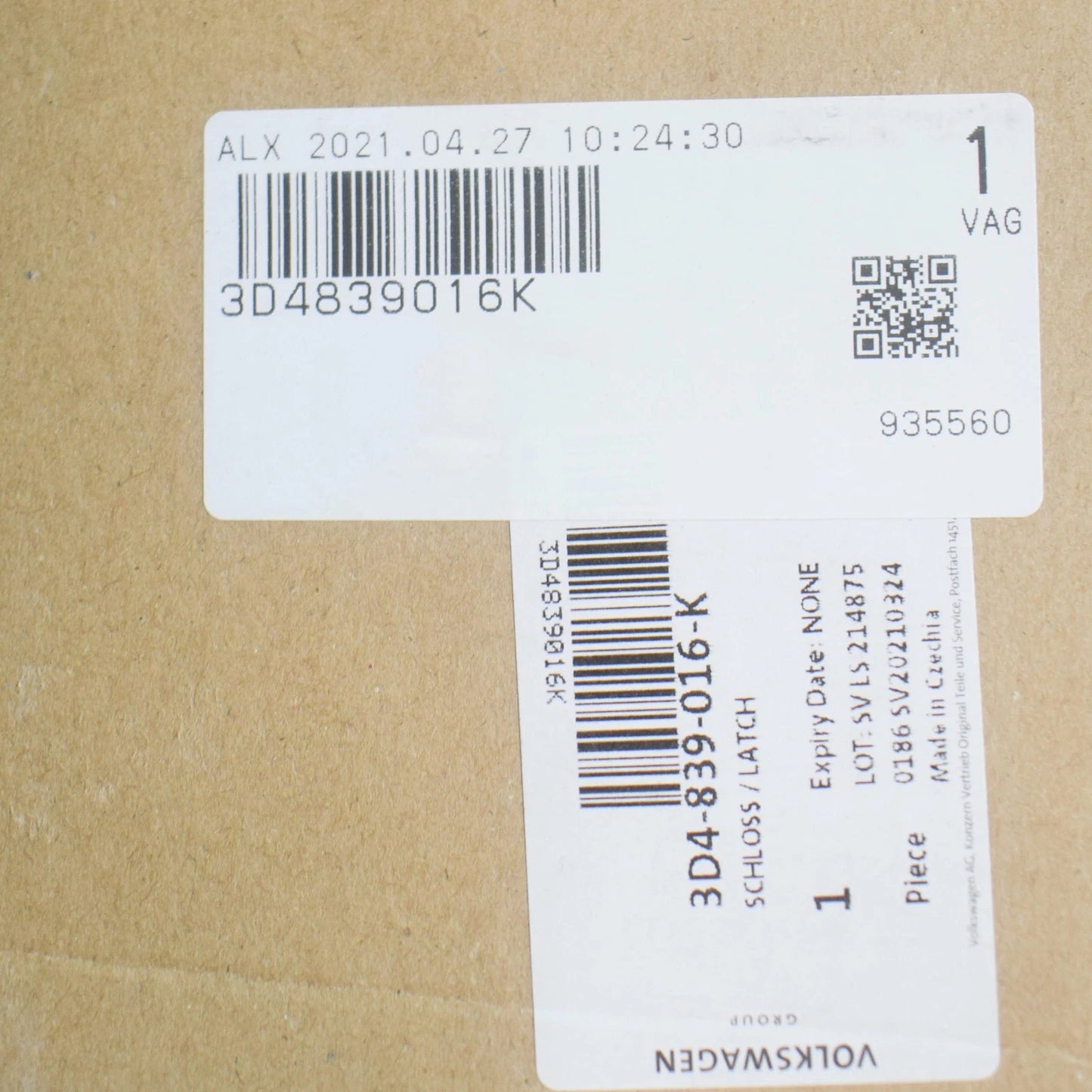 NEW VOLKSWAGEN PHAETON GP2 REAR RIGHT DOOR LOCK 3D4839016K ORIGINAL