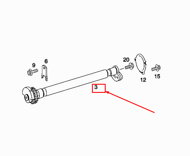new mercedes-benz e cabrio a207 engine balance shaft a6420301472 original