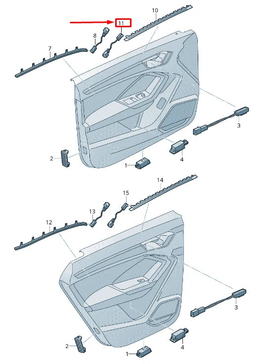 NEW AUDI Q3 F3 FRONT RIGHT DOOR COURTESY LIGHT 83A947356A