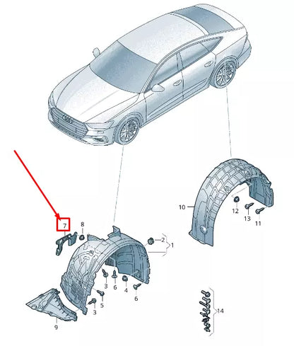 NEW AUDI A6 4A C8 FRONT LEFT JOINTED SHAFT COVER 4K0863187D
