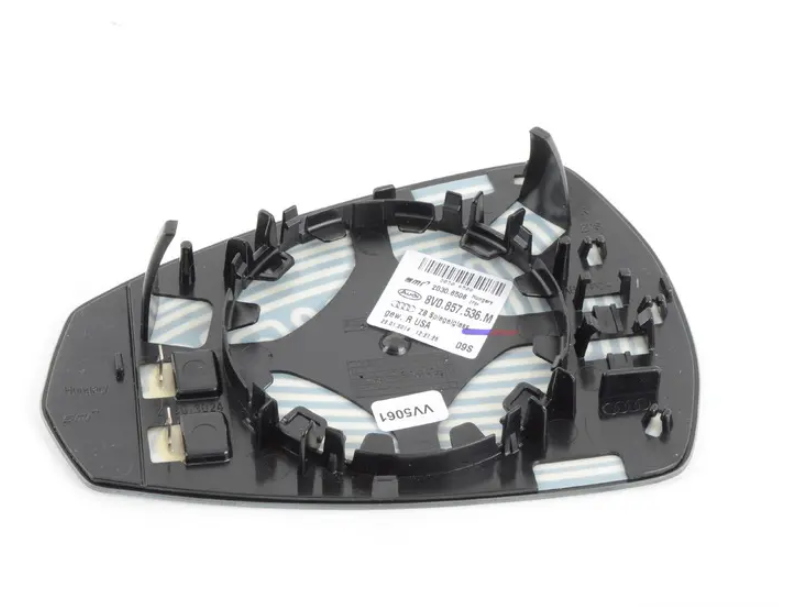 NEW AUDI A3 8V FRONT RIGHT DOOR MIRROR GLASS 8V0857536M ORIGINAL