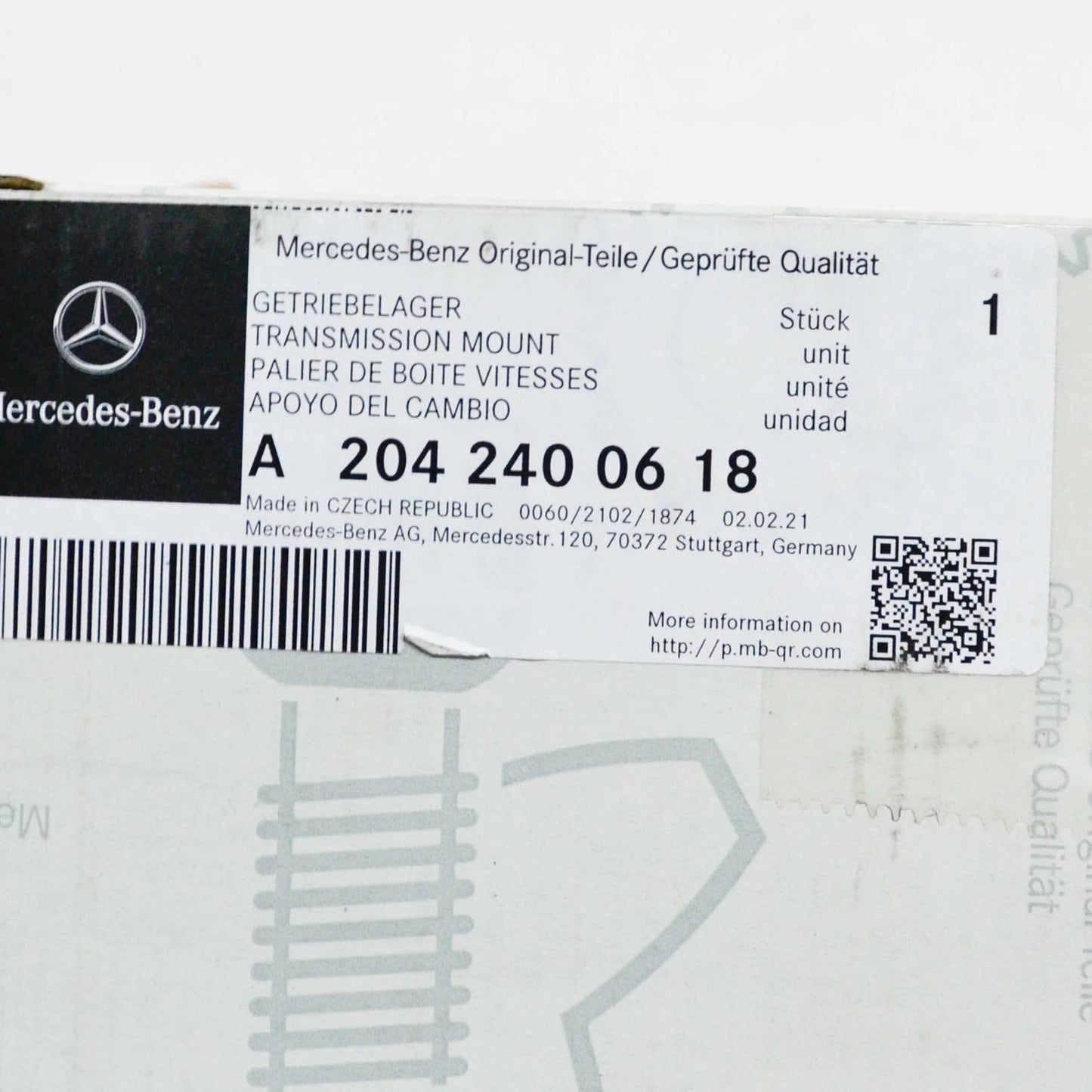 NEW MERCEDES-BENZ E-CLASS W212 TRANSMISSION MOUNT A2042400618 3.5 PETROL