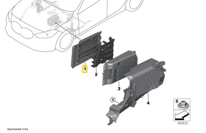 NEW BMW 1 F40 B DISTRIBUTION POINT BOX COVER 61149321050 ORIGINAL