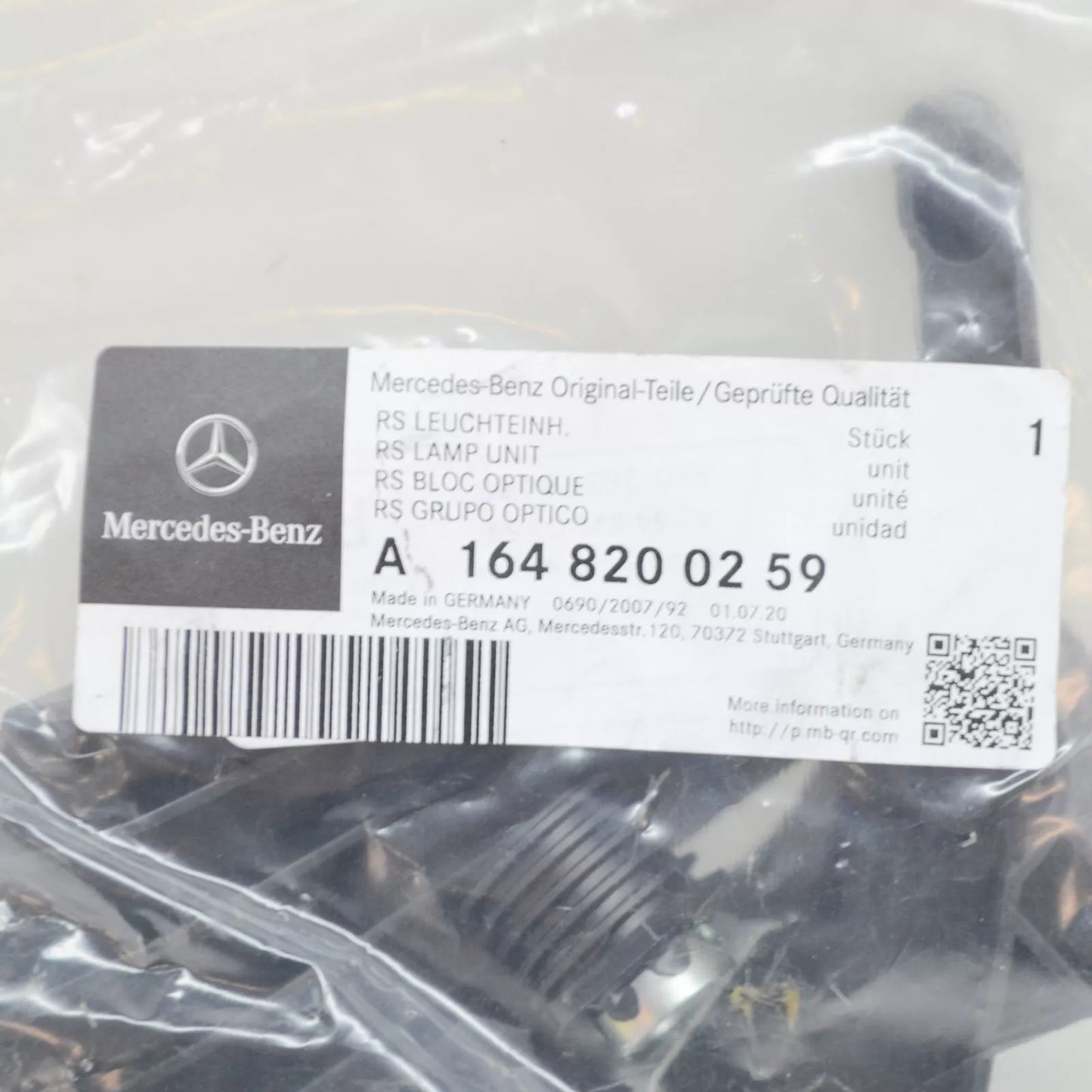 NEW MERCEDES-BENZ M-CLASS W164 RIGHT HEADLIGHT REPAIR KIT A1648200259 ORIGINAL