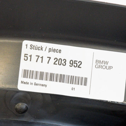 NEW BMW 6 E64 FRONT RIGHT BOTTOM ENGINE COMPARTMENT SHIED 51717203952 ORIGINAL