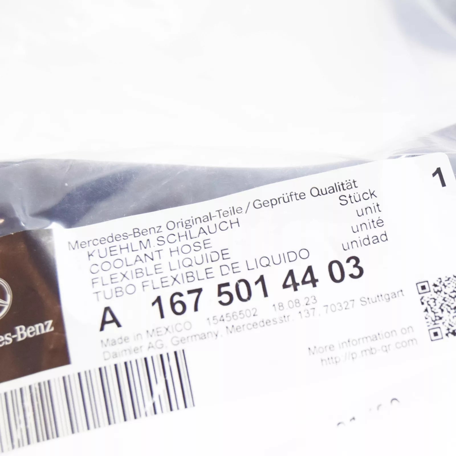 NEW MERCEDES-BENZ GLE W167 COOLANT LINE A1675014403 ORIGINAL