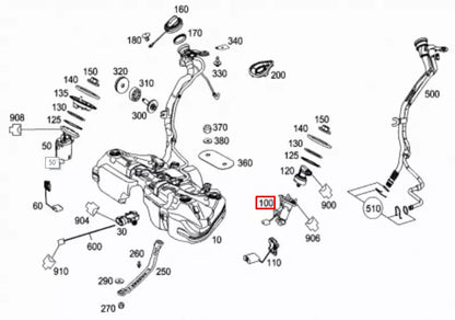 NEW MERCEDES BENZ C W204 LEFT FUEL PUMP GAS ASSEMBLY A2044701694 ORIGINAL