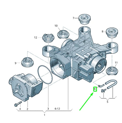 NEW VOLKSWAGEN ARTEON 3H7 FINAL DRIVE ELBOW FITTING 0CR525118
