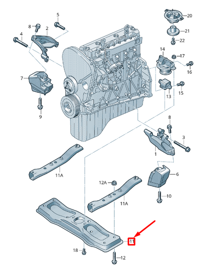 new volkswagen crafter 2f mk1 transmission carrier 2e0399227 original